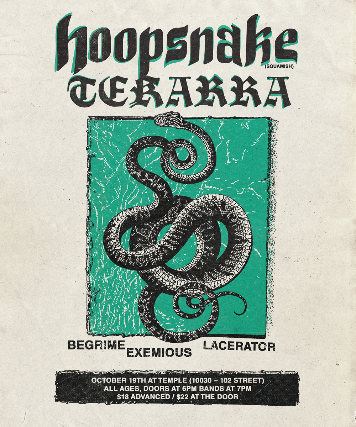 HOOPSNAKE & TEKARRA w. BEGRIME EXEMIOUS & LACERATOR