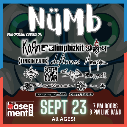 NüMB – Nu Metal Night at The Basement East – Nashville, TN