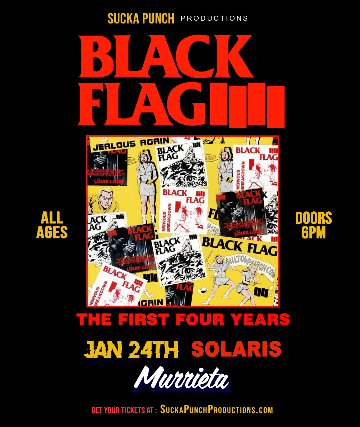 BLACK FLAG PERFORMING THE FIRST 4 ALBUMS IN MURRIETA AT SOLARIS