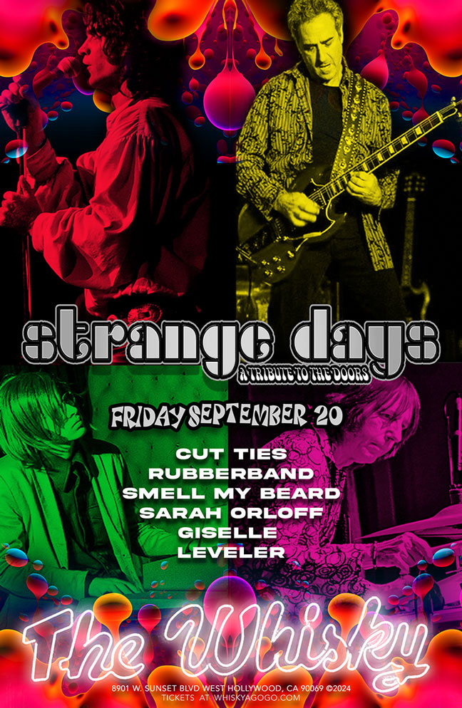 Strange Days (Tribute to The Doors), Cut Ties, Rubberband, Smell My Beard, Sarah Orloff, Giselle, Leveler