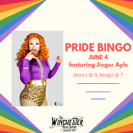 Pride Bingo! Featuring Jinger Ayle