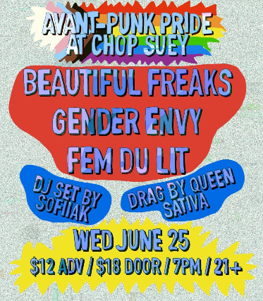 Avant-Punk Pride at Chop Suey