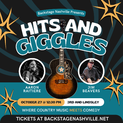 HITS AND GIGGLES: Nashville’s Only Hit Songwriter Comedy Show featuring Jim Beavers +  Aaron Raitiere at 3rd and Lindsley – Nashville, TN