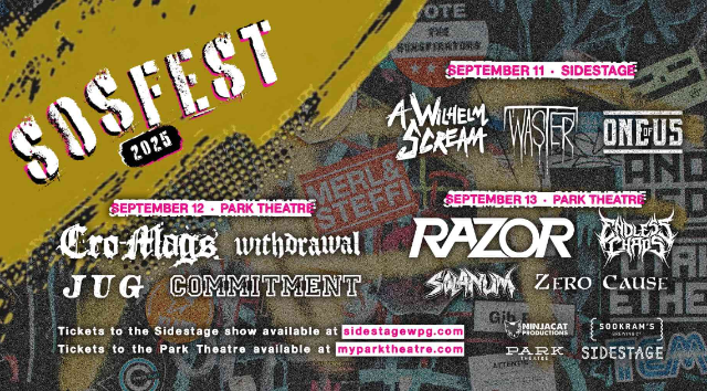 SOS Festival night 3 with RAZOR at The Park Theatre – Winnipeg, Canada