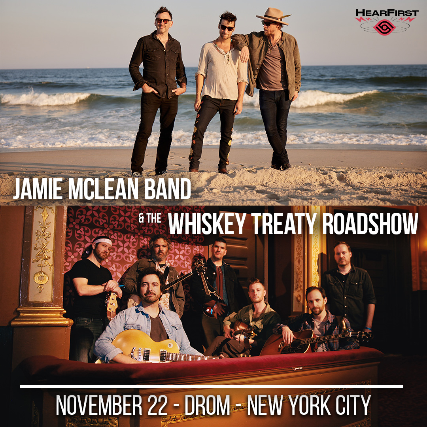 Jamie McLean Band, The Whiskey Treaty Roadshow at Drom – New York, NY