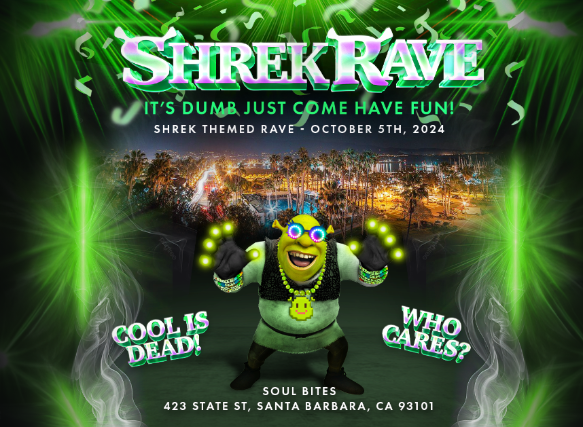 SHREK RAVE at Backstage Santa Barbara – Santa Barbara, CA