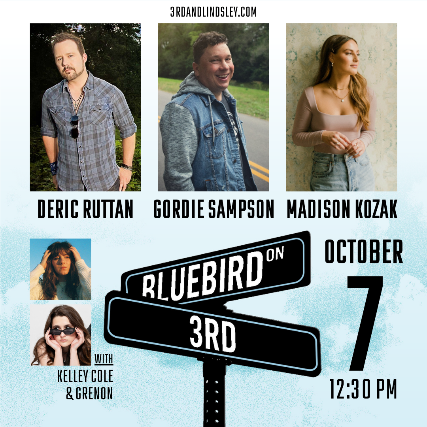 Bluebird On 3rd  featuring Deric Ruttan ,  Gordie Sampson ,  Madison Kozak +  Kelley Cole &  Grenon at 3rd and Lindsley – Nashville, TN