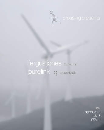 Fergus Jones, Purelink, crossing (DJs), Yumi (downstairs)