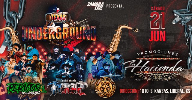 Los del North Texas, Los Pericos del Arroyo y Lobos de Texas: Texas Underground en Liberal