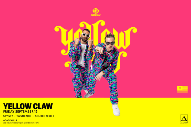 Yellow Claw presales in Los Angeles