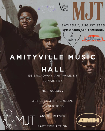 MJT, Me + Nobody, Art Deco & The Groove Revolutions, Anything Ever, Part Time Action