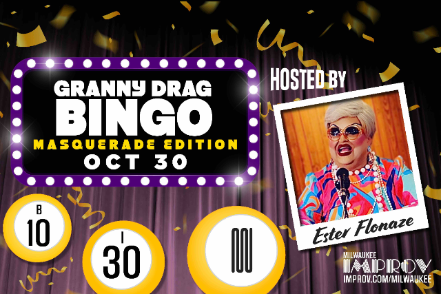 Granny Bingo Night: Masquerade Edition at Milwaukee Improv (Main Room) – Brookfield, WI