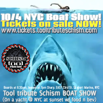 Schism: A Tribute to Tool – Concert Cruise Aboard The Cosmo at The Cosmo – Rocks Off Concert Cruise – New York, NY