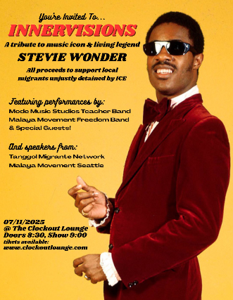 Clock-Out Lounge Presents: Innervisions-  A Tribute To Stevie Wonder (Migrant Defense Fundraiser)