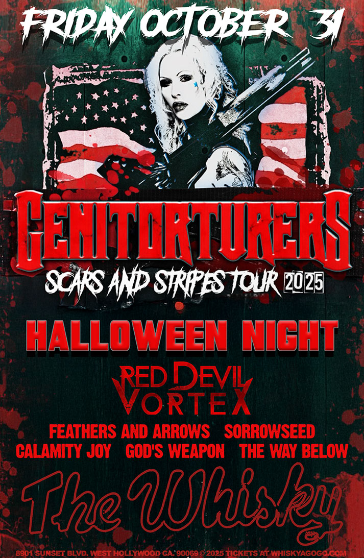 Genitorturers, Red Devil Vortex, Feathers & Arrows, Sorrowseed, Calamity Joy , God's Weapon , The Way Below