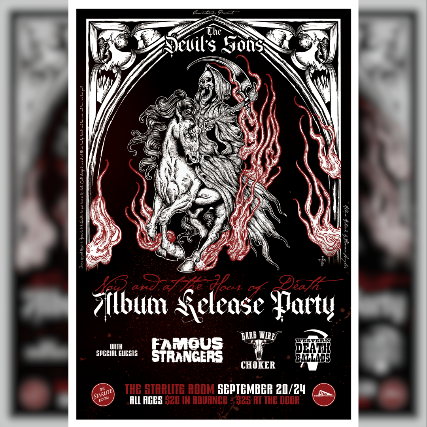 The Devils Sons Album Release Party w. Famous Strangers, Barb Wire Choker & Western Death Ballads