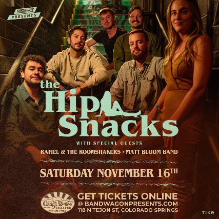 The Hip Snacks, Rafiel & the Roomshakers, Matt Bloom Band at Oskar Blues Colorado Springs – Colorado Springs, CO