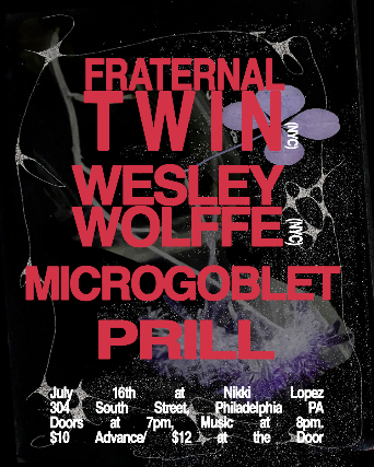 Fraternal Twin, Wesley Wolffe, Microgoblet, Prill