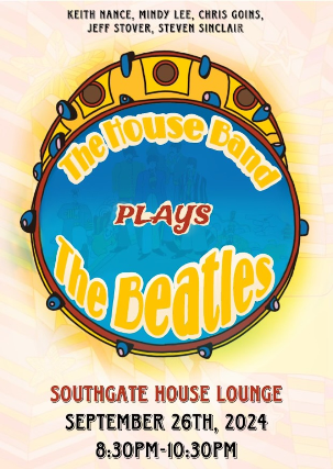 The House Band plays The Beatles at The Southgate House Revival – The Lounge – Newport, KY