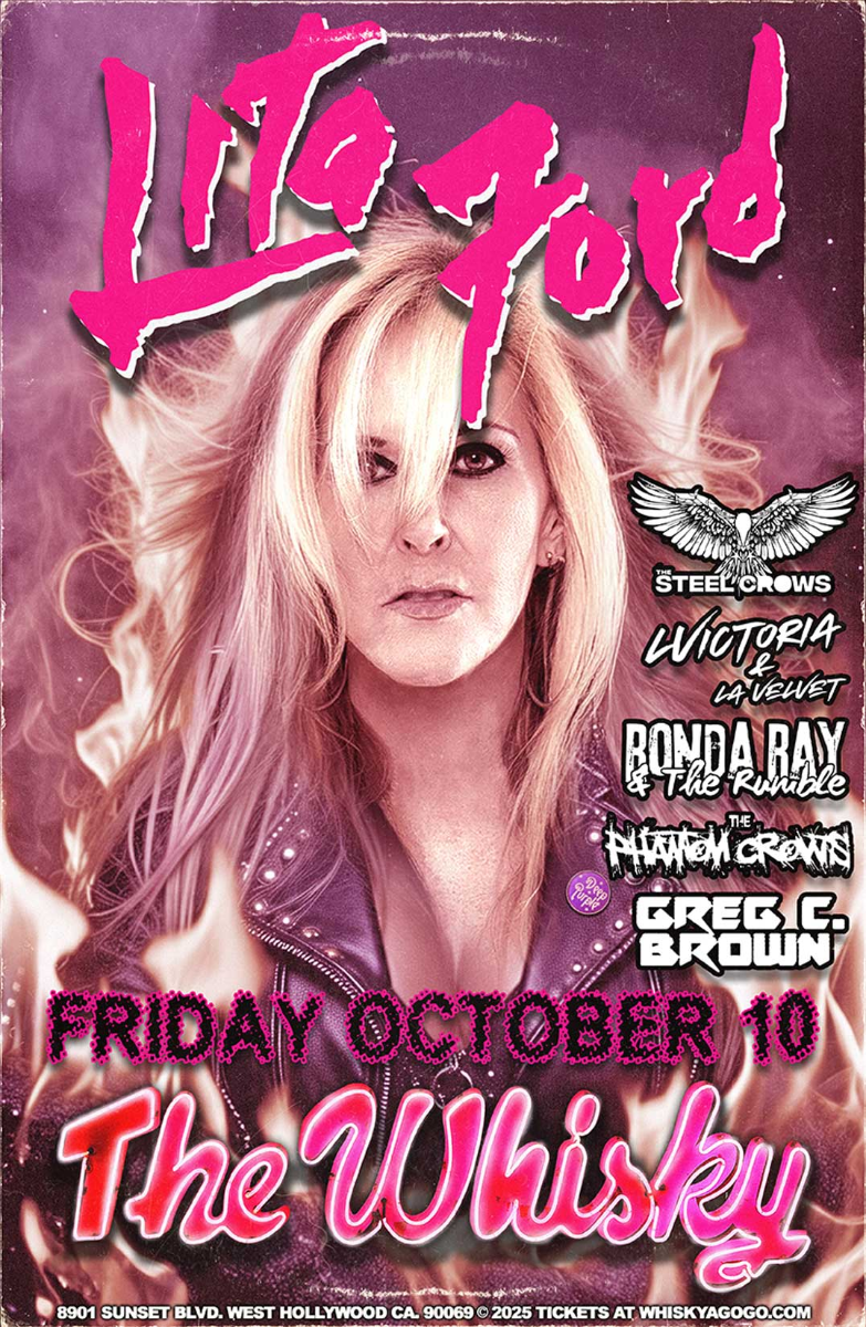 Lita Ford, Steel Crows, LA Velvet, Power Tribe, Phantom Crows, Ronda Ray, Greg Brown