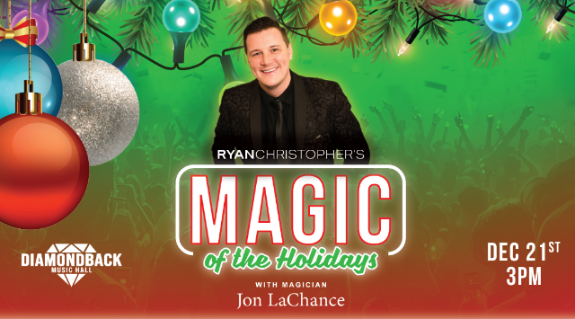 Holiday Magic with Ryan Christopher at Diamondback Music Hall – Belleville, MI