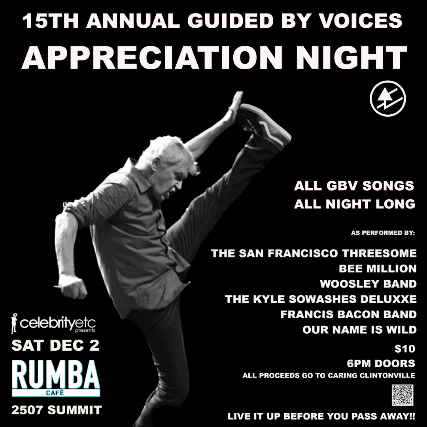 15th Annual Guided by Voices Appreciation Night!