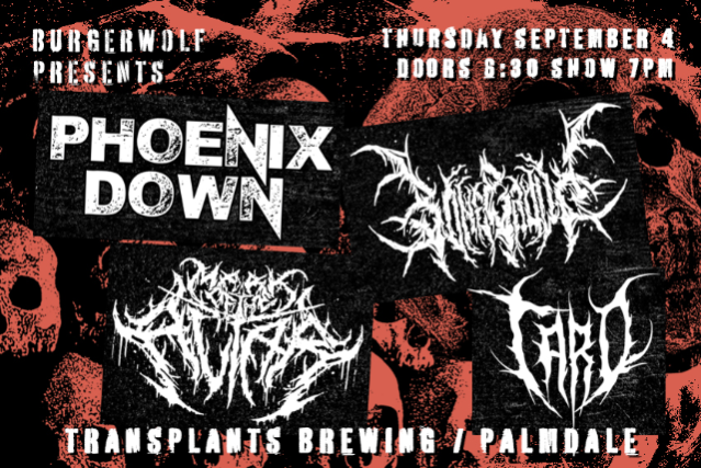 FREE SHOW: Phoenix Down / Bone Crown / Mark of the Altar / Taro