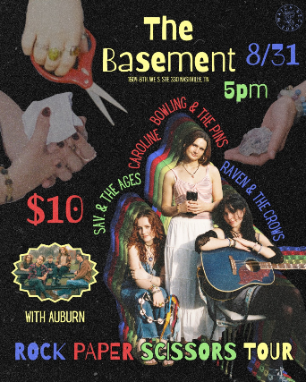 Rock, Paper, Scissors Tour feat. Caroline Bowling, sav. , and Raven Hinchey at The Basement – Nashville, TN