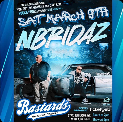 NB RIDAZ LIVE IN CONCERT AT BASTARDS CANTEEN IN TEMECULA