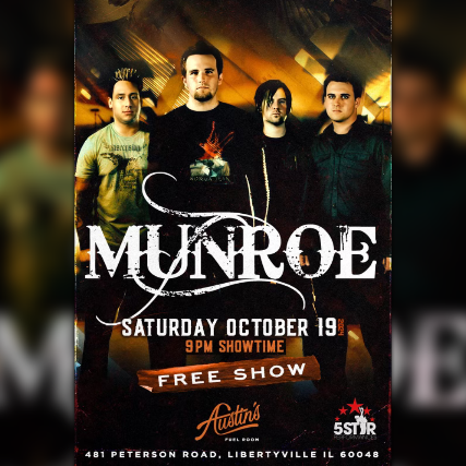 Munroe *FREE SHOW* at Impact Fuel Room – Libertyville, IL