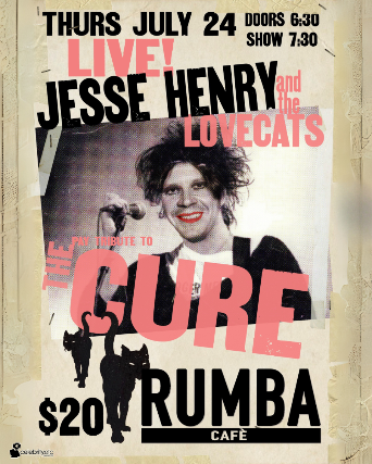 Jesse Henry & The Lovecats play tribute to 'The Cure'