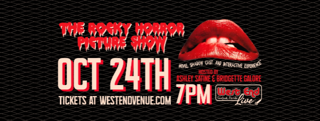 Rocky Horror Picture Show Movie,Shadow Cast and Interactive Experience at West End Trading Company – Sanford, FL