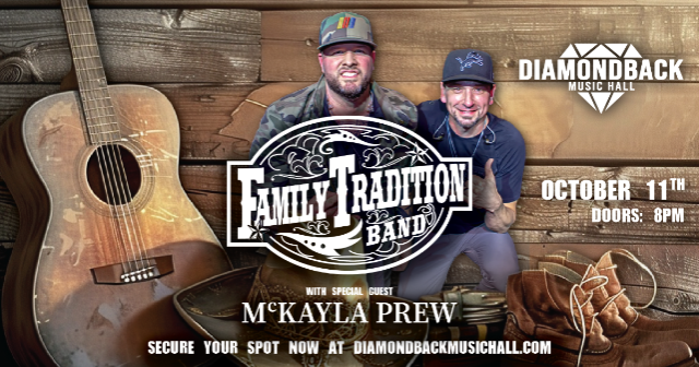 FAMILY TRADITION BAND WSG/ MCKAYLA PREW at Diamondback Music Hall – Belleville, MI