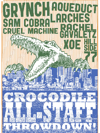 THE CROCODILE ALL-STAFF THROWDOWN at Madame Lou’s – Seattle, WA