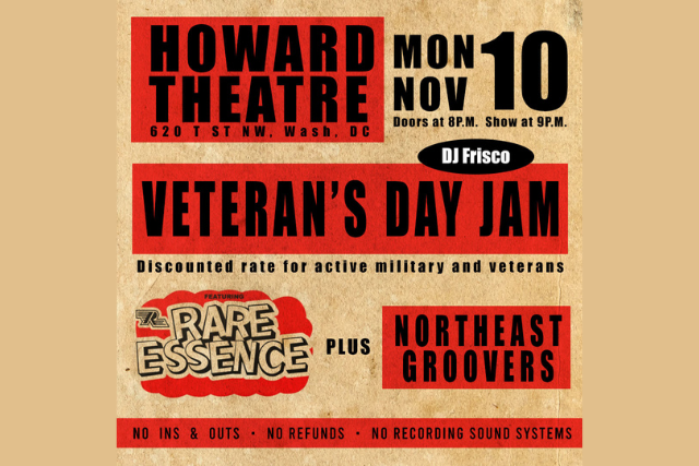 Rare Essence & Northeast Groovers: The Veterans Day Jam