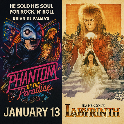 Sookram’s Double Feature Night – Phantom of the Paradise | Labyrinth at The Park Theatre – Winnipeg, Canada