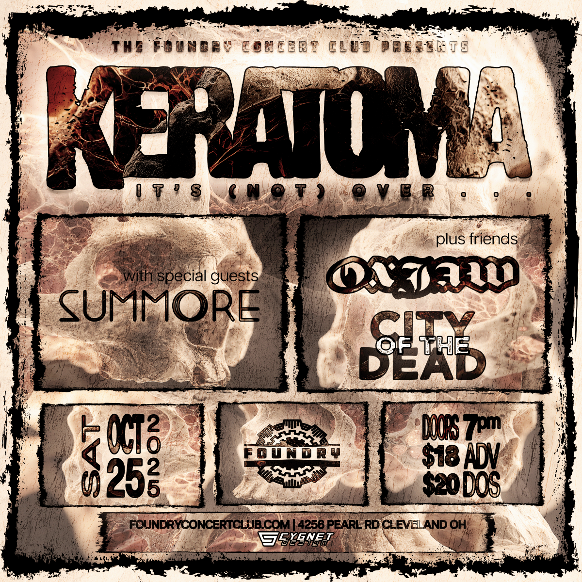 Keratoma, Summore, Oxjaw, City Of The Dead