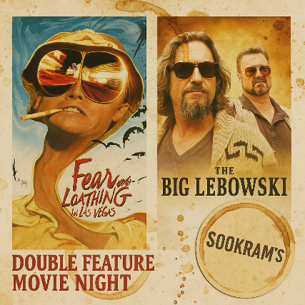 Sookram’s Double Feature Night | Fear and Lothing in Las Vegas | Big Lebowski at The Park Theatre – Winnipeg, Canada