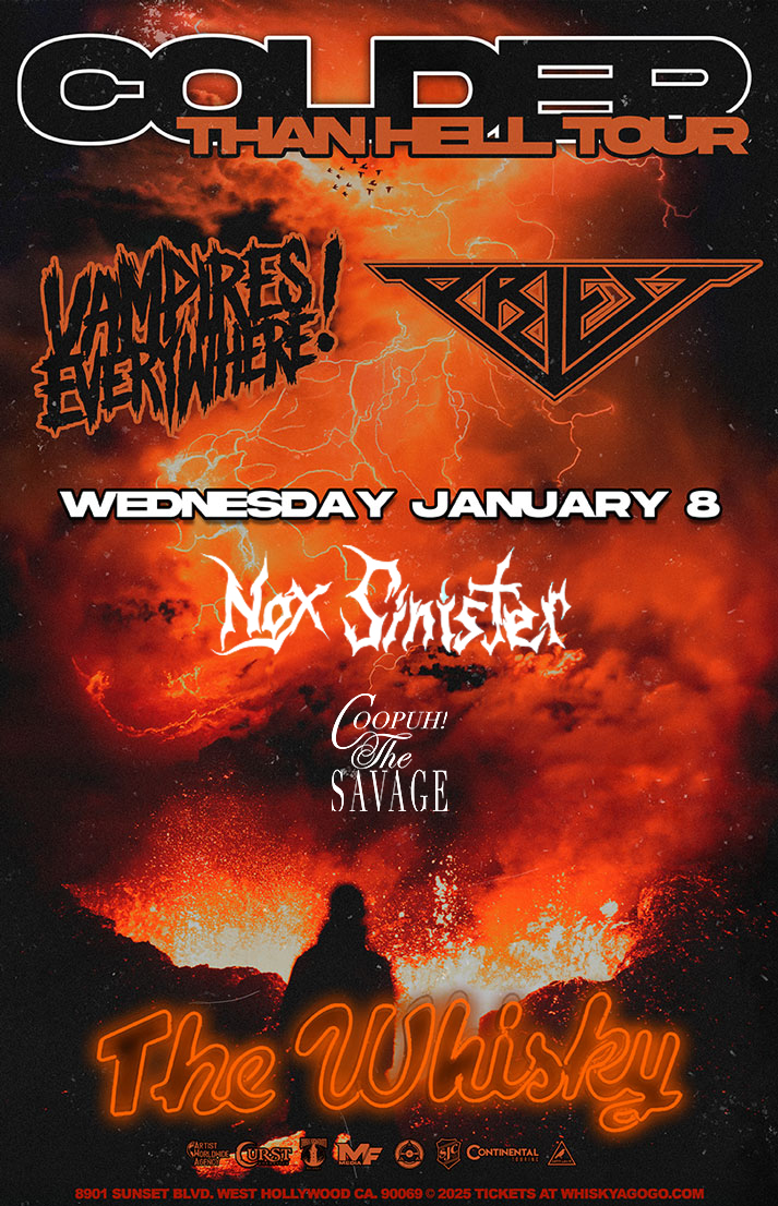 Vampires Everywhere, Priest , Nox Sinister, Coopuh! The Savage , Arsenic Kitchen