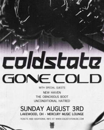 Coldstate, Gone Cold at The Mercury Music Lounge – Lakewood, OH