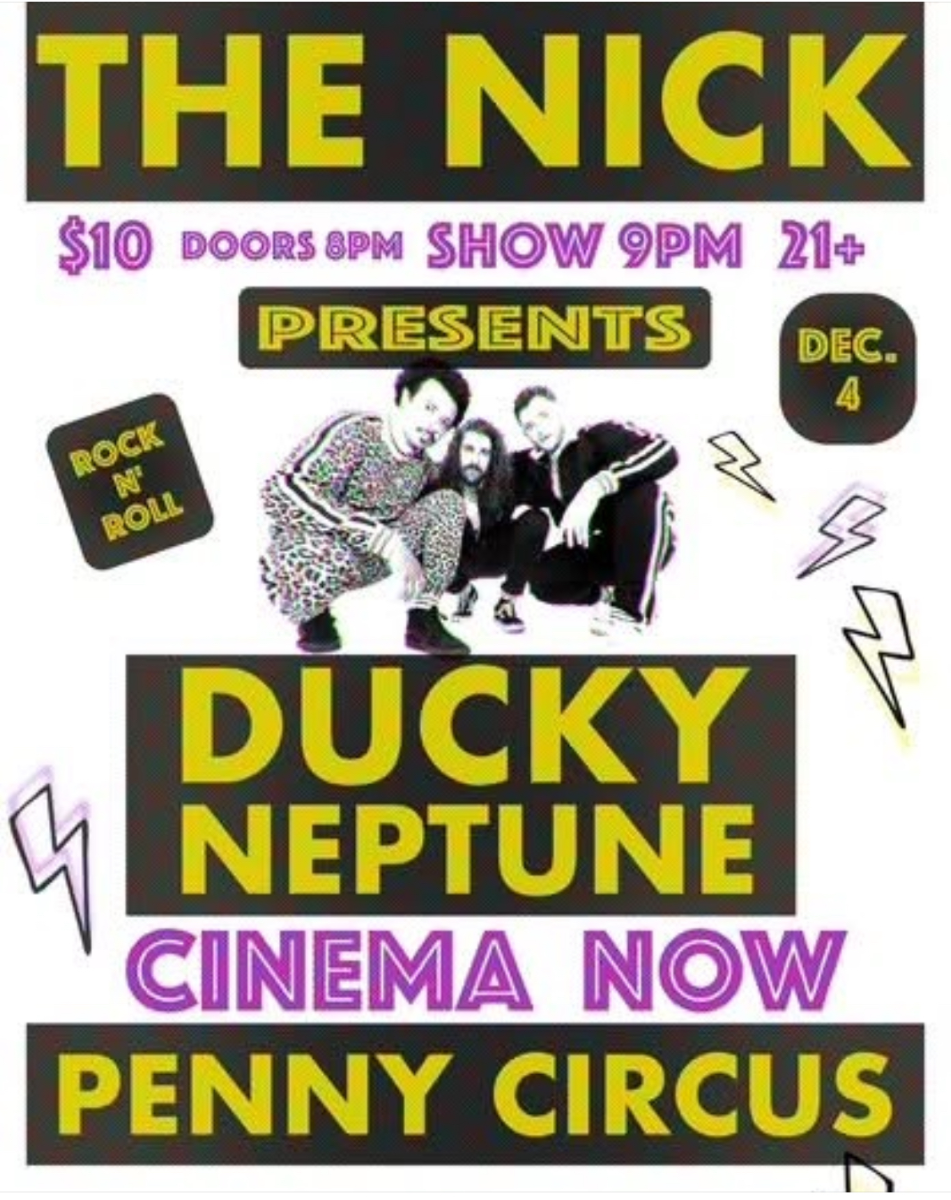 Ducky Neptune at The Nick December 4th