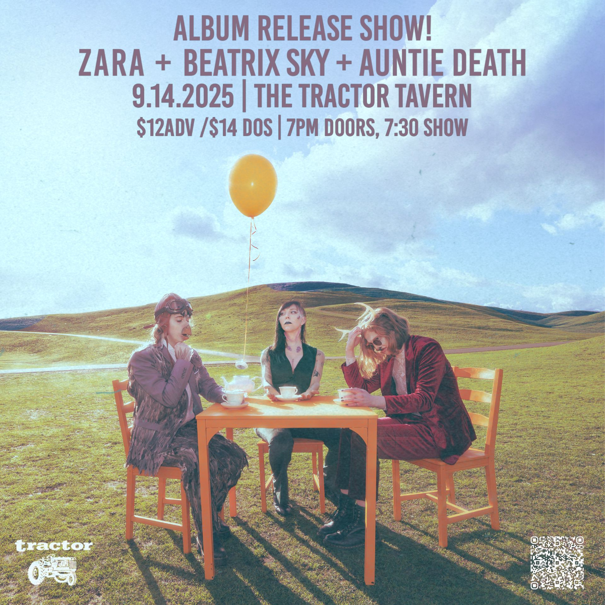 Zara (album release) w/ Beatrix Sky & Auntie Death