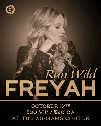 Freyah – Run Wild live at Williams Center at Williams Center – Spring Hall – Rutherford – Rutherford, NJ