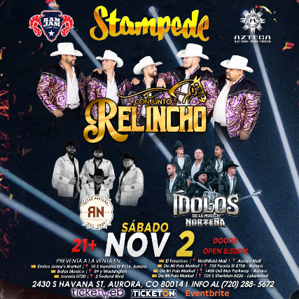 Conjunto Relincho – Retro Norteno – Idolos De La Musica Nortena at Stampede – Aurora, CO