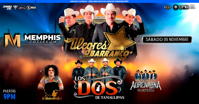 Alegres del Barranco en Memphis at Memphis Coliseum – Memphis, TN