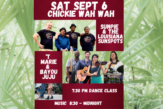 T Marie and Bayou Juju & Bruce "Sunpie" Barnes present: A Creole Evening (with special early dance lesson)