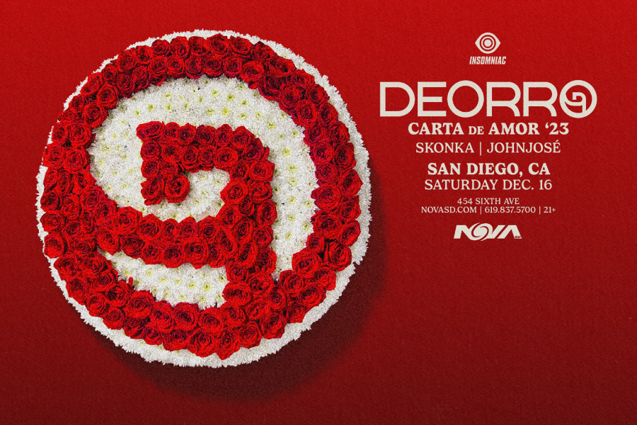Deorro San Diego Concert Calendar EDM Show 2023dec 16 NOVA SD