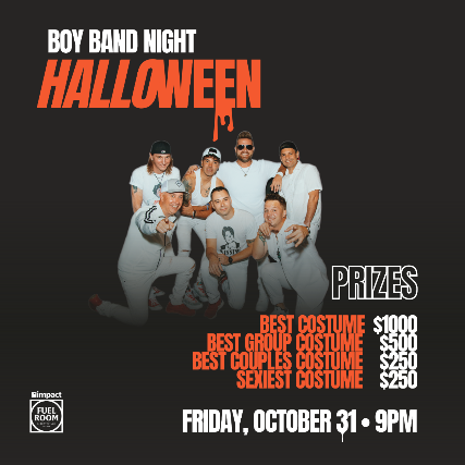Boy Band Night Halloween at Impact Fuel Room – Libertyville, IL