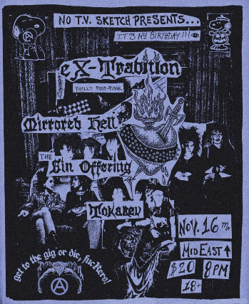 EX-TRADITION, Mirrored Hell, THE SIN OFFERING, TOKAREV at Middle East – Upstairs – Cambridge, MA