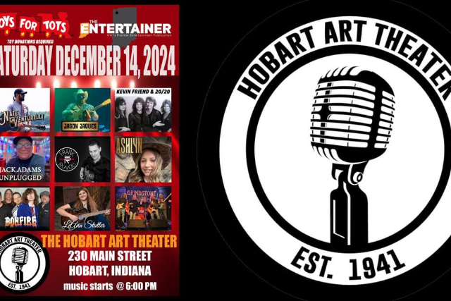 Toys 4 Tots Featuring Nate Venturelli at Hobart Art Theatre – Hobart, IN